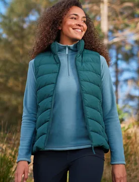 Opal Womens Padded Gilet - Green - Green - Size: 8 - Mountain Warehouse - FashionsVida