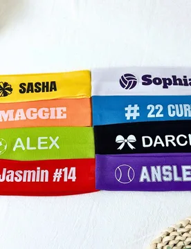 Diadema personalizada con icono de pelota y texto 1/3/5 piezas, 8 colores opcionales, diadema deportiva personalizada para adolescentes, mujeres, niñ - Shein - FashionsVida