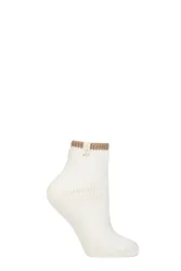 Women's 1 Pair Cosy Plush Wool and Alpaca Socks Wool White 2.5-5 Ladies - White - Size: Small