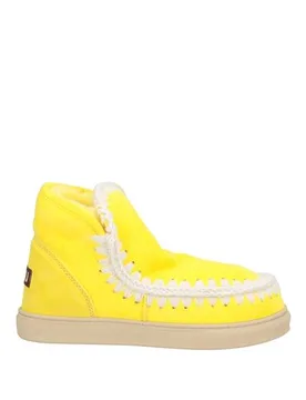 Botines de caña alta Mujer Amarillo pastel 36,37,38,39,40,41 Mujer - Mou - FashionsVida