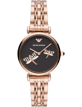 Womens Ladies Ar11206 Watch - Rose Gold Stainless Steel - One Size - Armani - FashionsVida