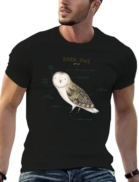 Anatomy of a Barn Owl T-Shirt man t shirt designer man tshirt t shirt man cotton T-shirt - Aliexpress - FashionsVida