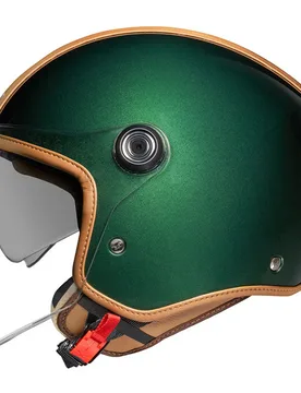 Casco Moto Jet Y.10 MIDTOWN Verde Camel taglia L - Nexx - FashionsVida