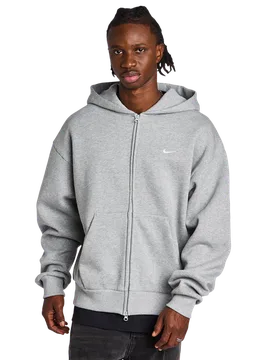 Swoosh Men Hoodies - Grey - Size L - Cotton Fleece - Grey - Size: Large - Nike - FashionsVida