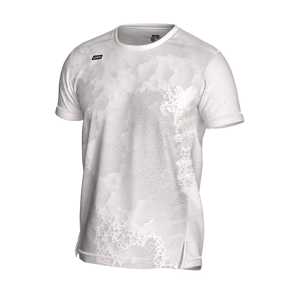 Deep Short Sleeve T-shirt White L Men - 42K Running - FashionsVida