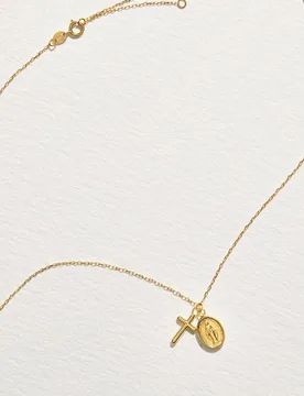 Colgante Cruz de amarillo - El Corte Inglés - FashionsVida