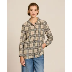 Camisa de mujer print cuadros