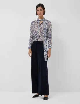 Pantalón de mujer recto terciopelo - Roberto Verino - FashionsVida