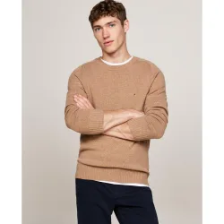 Jersey de caballero con cuello redondo liso
