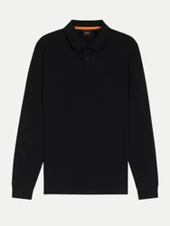 Orange Poloshirt Interlock Schwarz L
