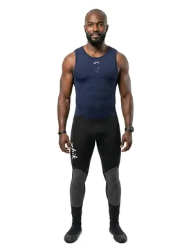 Long John Microfleece V Skiff 1 Mm Neoprene Sleeveless Wetsuit Dark Blue S Men - Zhik - FashionsVida