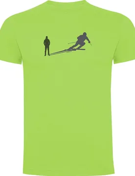 T-shirt à Manches Courtes Ski Shadow Light Green 3XL - Kruskis - FashionsVida