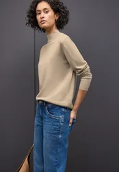 Pullover mit Turtleneck female Beige