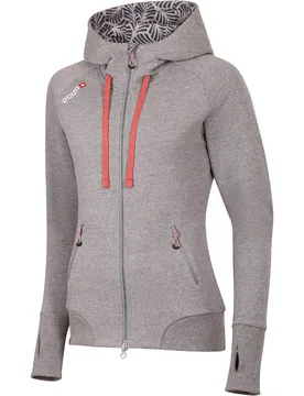 Hoodie zipper women Sudaderas Montaña Mujer Gris - Ocun - FashionsVida