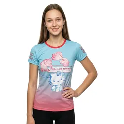 Hello Kitty Wave Short Sleeve T-shirt Multicolour S Women