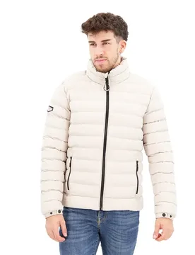 Giacca Imbottita Fuji Print Chateau Grey 2XL - Superdry - FashionsVida