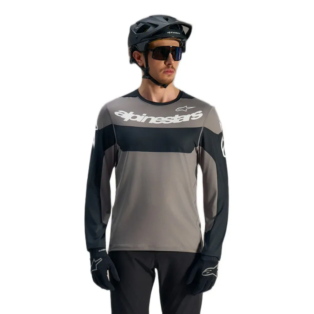 Bicycle Maglia Da Enduro A Maniche Lunghe A-dura Race Gray - Alpinestars - FashionsVida