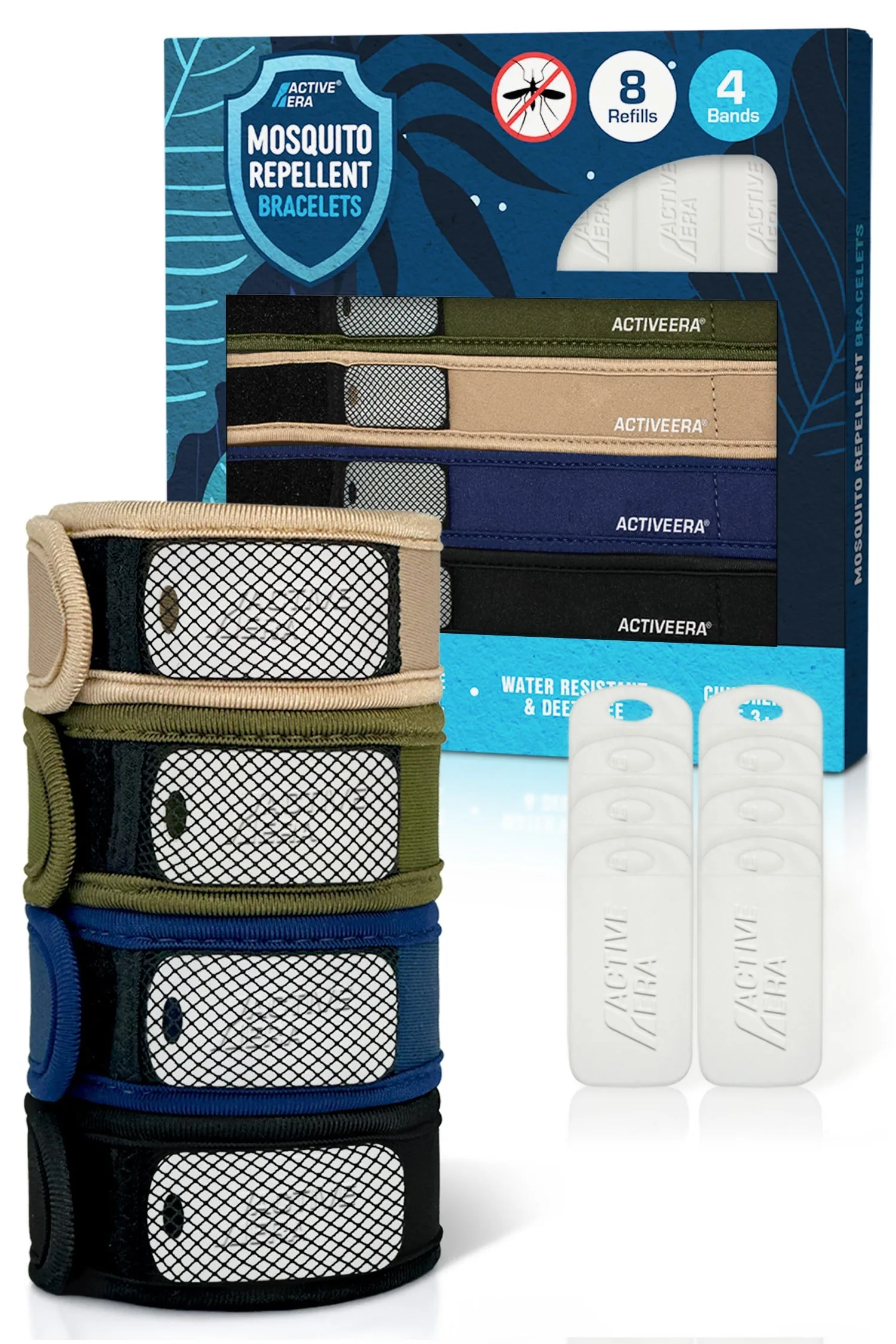 Mosquito Repellent Refillable Bands 4 pack - - Size: ONESIZE - ACTIVE - FashionsVida