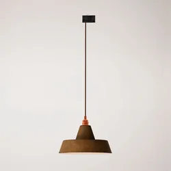 Cables Lampe Suspendue Sans Ampoule Industrial Ceramic Track Stucchi Rust / White One Size