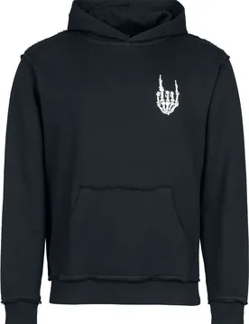 Kapuzenpullover - White Skeleton Rockhand - S bis XXL - Größe L - schwarz - Unisex - unisex - EMP Special Collection - FashionsVida