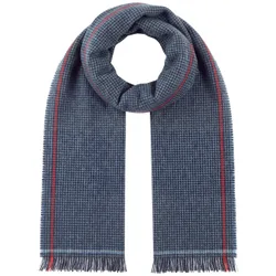 Mini Check Cashmere Scarf by - navy - Female - Size: One Size
