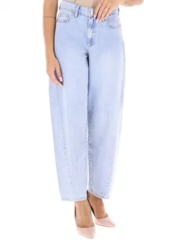 Jeans con strass AZZURRO CHIARO 40 - Pennyblack - FashionsVida