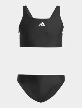 Bikini 3-Stripes V-Back Junior - Nero, nero nero Bambino taglia 7-8Y - Adidas - FashionsVida