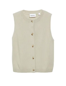 COMMA Strickgilet beige 46 Damen - Comma - FashionsVida