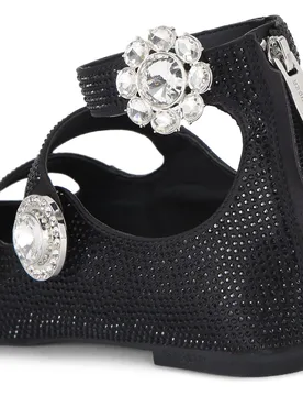 Bailarinas de mujer con tres tiras y adorno de cristales - Kurt Geiger - FashionsVida