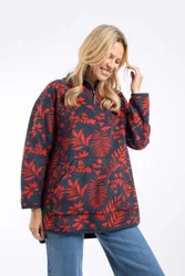 Ester Womens Printed Polar Popover Hoodie - - Size: 10