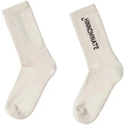 Socken Con Intarsio In Verticale Einheitsgrösse Female