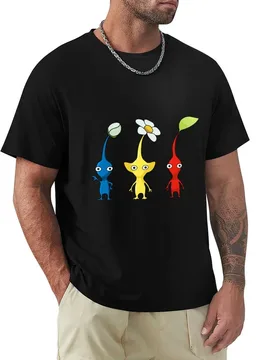 Blue, Yellow and Red Pikmin Set T-Shirt Big and Tall Short Sleeve Tee - Aliexpress - FashionsVida