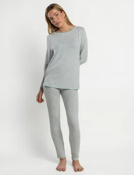 Pijama largo de mujer de tela satén - Admas - FashionsVida