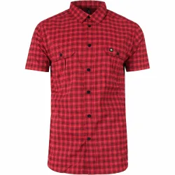 Biel camisa montaña manga corta hombre Rojo (M)