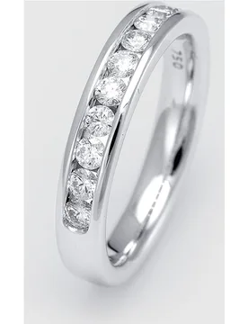 Anillo media alianza de oro y diamantes Diamonds - El Corte Inglés - FashionsVida