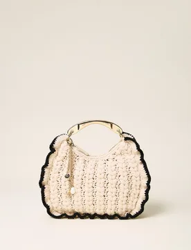 Sac Croissant en maille crochet - TWINSET - FashionsVida