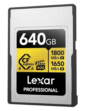 Carte Mémoire Cfexpress Pro Type A 4.0 Series 640gb Black / Gold One Size unisex - Lexar - FashionsVida