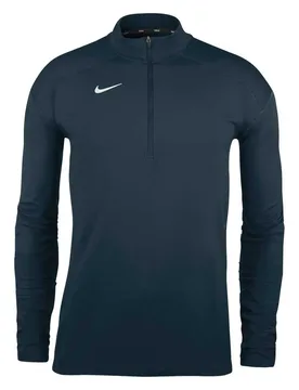 Maglietta A Manica Larga Con Mezza Cerniera Dry Element Navy Blue M - Nike - FashionsVida