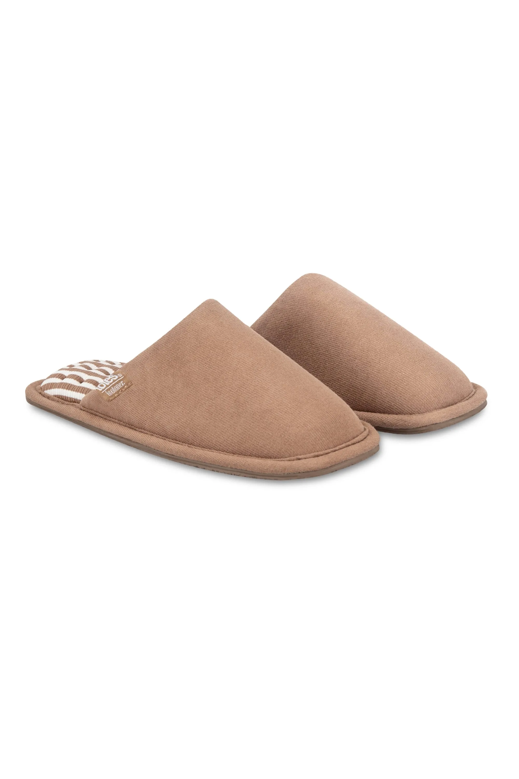 Totes Womens Square Toe Stripe Mule Slipper - - Size: 4 - Isotoner - FashionsVida