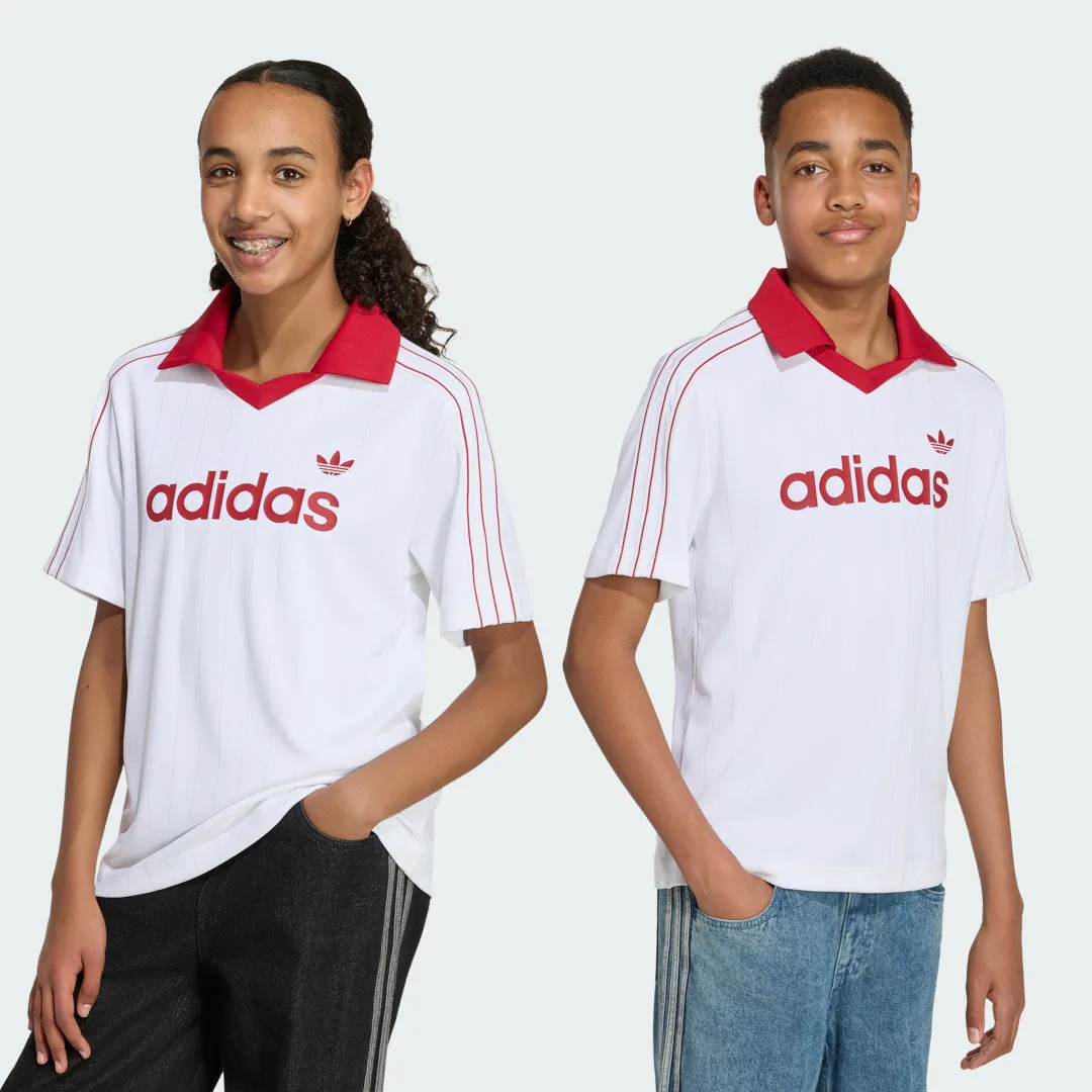 POLO AMPIA PINSTRIPE 13-14A White - Adidas - FashionsVida
