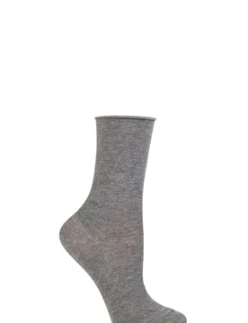 Women's 1 Pair Active Breeze Socks Grey 5.5-8 Ladies - Grey - Size: Small - Falke - FashionsVida