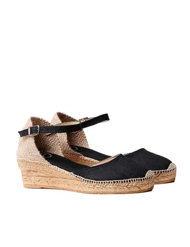 Espadrillas Con Zeppa Romina Black EU 39 - Toni Pons - FashionsVida