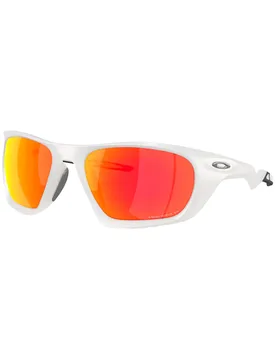 Lunettes de soleil polarisantes - Lateralis Matte Vapor Prizm Ruby Polarized - Blanc - Oakley - FashionsVida