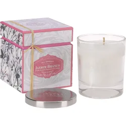 Vela perfumada en vaso Jazmín Blanco