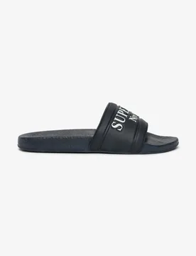 Superdry Damen Destination Pool Badeschlappen Dark Blue - Größe: 7-8 - 29.99 - FashionsVida