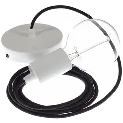 Cables Suspension Luminaire Rl04 50 Cm Glittering Black / White One Size