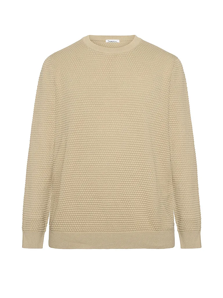 Pullover VAGN beige S - Knowledge Cotton Apparel - FashionsVida