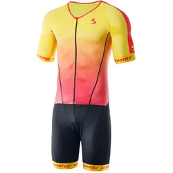 Trisuit A Maniche Corte Pro Gold / Red 2XL