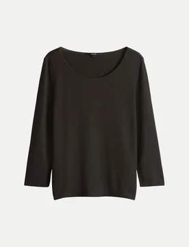 Basic Shirt Kirosa Schwarz 36 - someday - FashionsVida