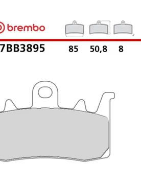 Pastiglie Freno Moto Originali Genuine GENUINE 07BB38 taglia un - Brembo - FashionsVida